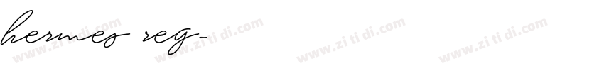 hermes reg字体转换